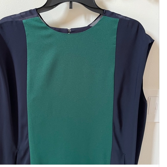 Browns Color-block Shift Dress in Blue and Green XL - Picture 3 of 13